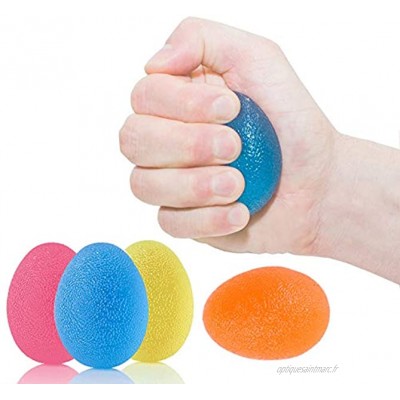 Boules de préhension en forme d'oeuf de qualité supérieure Entraîneur de main Egg à balles de formateur à main en forme d'œuf le meilleur entraîneur pour le développement des muscles de la main