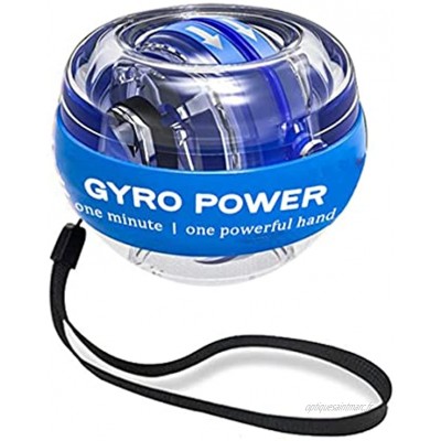 Kongqiabona-UK LED gyroscopique Powerball Autostart Range Power Wrist Spinner avec Contre-Bras Main Muscle Force Trainer Fitness Equipment