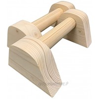 Mini parallettes de fitness en bois uni de 35 mm pour stands de main gymnastique callisthénie fitness travaux à domicile