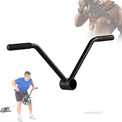 Asolym T-Bar Row Insert T-Bar Rowing Handle T-Bar Row Rowing Handle Core Trainer pour Olympic 50mm Landmine Attachment for Barbell Portable V-Type Core Trainer Landmine Handle