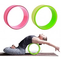 Greensen Roue de Yoga Yoga Wheel Confortable et Durable Accessoire pour Equilibre Yoga Augmente la Précision et la Flexibilité Portance maximale 150 kg Vert