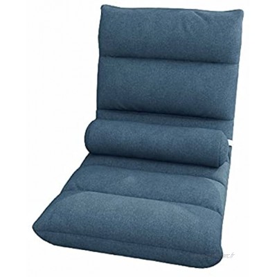 SXTYRL Chaise De Sol Amovible Chaise De Méditation Réglable Tatami Chaise pour Gymnase Famille Méditation Lavable Color : Blue