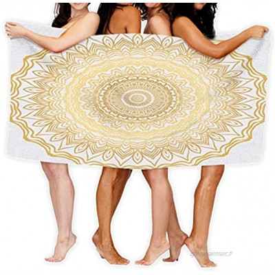 Serviette de yoga Sacred Oriental Mandala coloré ornement floral serviette de tapis avec poches d'angle intelligentes et boucle élastique serviette de yoga antidérapante pour bikram pilate fitness
