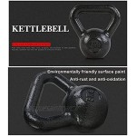 Kettlebell en Fonte Noire Rrb équipement de Musculation à Domicile soulevé de Terre Presse à épaule Pushup Musculation 4-24 kg-4kg 8,8lb
