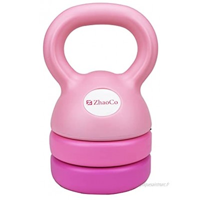 ZhaoCo Kettlebell à Charge Variable Kettlebell pour Femme Kettlebell Poids pour Home Gym Fitness et Musculation